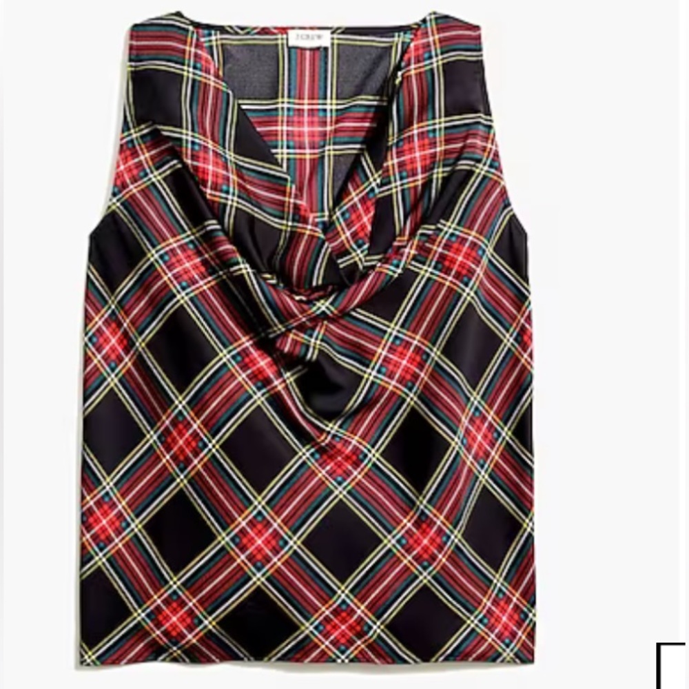 J.Crew Plaid Sleeveless Top